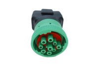 Juego de 5 conectores adaptadores de diagnóstico J1939 de 9 pines macho a OBD2 de 16 pines hembra