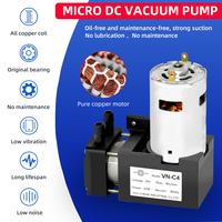 Pompa Vakum Mini Elektrik 12V/24V 40l/menit, Pompa Udara Piston, Pompa Vakum Tanpa Sikat, Pompa DC, Garansi 3 Tahun