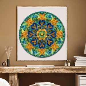 Puzzle personnalisé rond mystique mandala 2026, fabricant de puzzles, puzzle de 1000 pièces pour adultes - Product Image 5