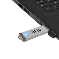 Mini unidad flash USB OTG portátil 13,56 MHz NFC ISO14443A lector RFID Material ABS duradero lector de tarjetas de Control DE ACCESO 0-8cm