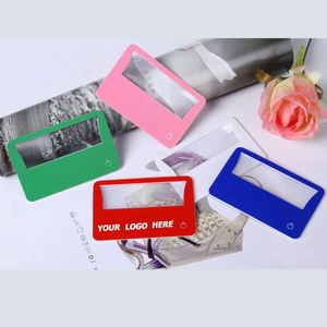 Lupa Fresnel Portátil con Luz LED, Lupa Ultrafina de PVC del Tamaño de una Tarjeta de Crédito para Lectura, Regalos Promocionales - Product Image 2
