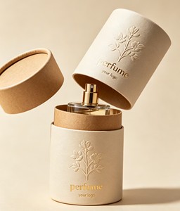 Luxury Perfume Paper Tube Packaging with Gold Foil Embossing Custom Logo <b>Round</b> <b>Box</b> for Cosmetic <b>Gift</b> - Product Image 5