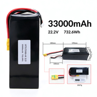 Batterie au lithium polymère personnalisée 33000mAh 22.2V 6S 732Wh pour drone agricole, d'inspection et de cartographie OEM ODM
