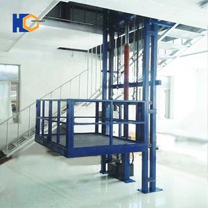 <span class=keywords><strong>Precio</strong></span> de fábrica Elevador de carga vertical 3000kg Capacidad de carga Plataforma de elevación de riel de guía Elevador de carga seguro certificado - Product Image 1
