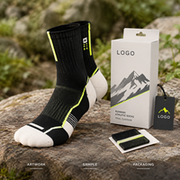 Chaussettes de sport respirantes Trail Cushion Accent Trim Run Fit avec spécifications de soin du bord-côte et construction tricotée, OEM ODM