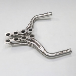 Collecteur d'échappement droit haute performance en acier inoxydable pour Mercedes Benz C63 W204 Turbo avec ajustement parfait à 100 % - Product Image 4