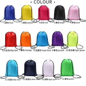 Bags With Printed Logo Polyester Nylon Waterproof Promotional Custom Mesh <b>Drawstring</b> <b>Backpack</b> Sports Bag - Product Image 2