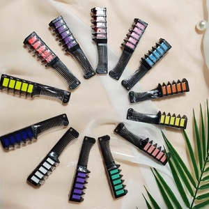 หวีย้อมผมสำหรับเด็กผู้หญิงหวีชอล์กย้อมสีผม10สีแบบ DIY - Product Image 6