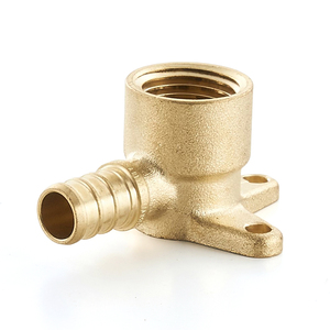 Raccordi per Tubi Idraulici in Ottone Senza Piombo, Raccordo PEX a Goccia, Gomito a Montaggio a Parete, Connettori per Tubi dell'Acqua in Rame Resistenti all'Erosione - Product Image 2