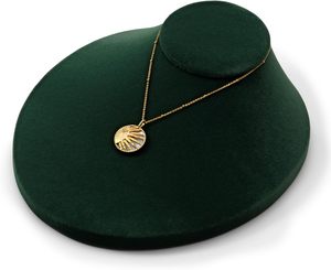 Expositor de Joyería Personalizado de Fábrica, Soporte para Colgantes y Cadenas, Busto de Tela de Gamuza para Collares - Product Image 5