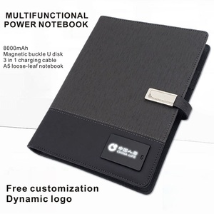 Agenda <span class=keywords><strong>de</strong></span> cuero A5 con Logo Led personalizado, recargable, con Banco <span class=keywords><strong>de</strong></span> energía y unidad Flash Usb, regalo <span class=keywords><strong>de</strong></span> recuerdo <span class=keywords><strong>de</strong></span> negocios - Product Image 3