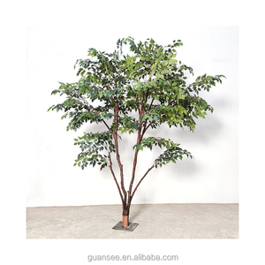 Arbre artificiel <span class=keywords><strong>en</strong></span> eucalyptus vert, décoration de table centrale, <span class=keywords><strong>petit</strong></span> arbre, prix bas, matériau <span class=keywords><strong>en</strong></span> <span class=keywords><strong>bois</strong></span> massif - Product Image 6