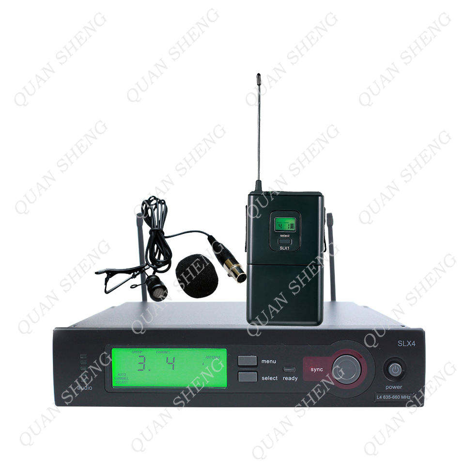 Black SLX24/lavalier microphone