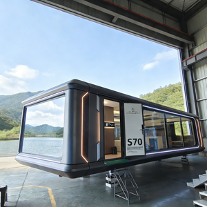 Capsule spatiale S70, cabine au design minimaliste avec grande fenêtre en verre, pod <span class=keywords><strong>de</strong></span> vie modulaire pour les stations balnéaires et les zones panoramiques - Product Image 2