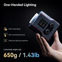 Lampe vidéo COB RC60B avec batterie et charge rapide Type-C PD, lampe vidéo LED bicolore portable - 4376 4247+4318