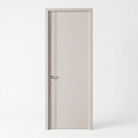 Porte intérieure en bois HDF mélaminé, anti-rayures, insonorisée, ignifuge, pré-montée, avec bordure PUR, OEM ODM, pour projets de salles de classe, vente en gros