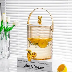 Cold Water Kettle Household Light Luxury with Tap Thickened Large Capacity Beverage Barrel High Temperature Resistant Barr