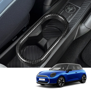 ES fibre de carbone Console centrale porte-gobelet accessoires intérieurs revêtement d'habillage pour <span class=keywords><strong>MINI</strong></span> <span class=keywords><strong>Cooper</strong></span> S SE J01 2024-2025 - Product Image 6