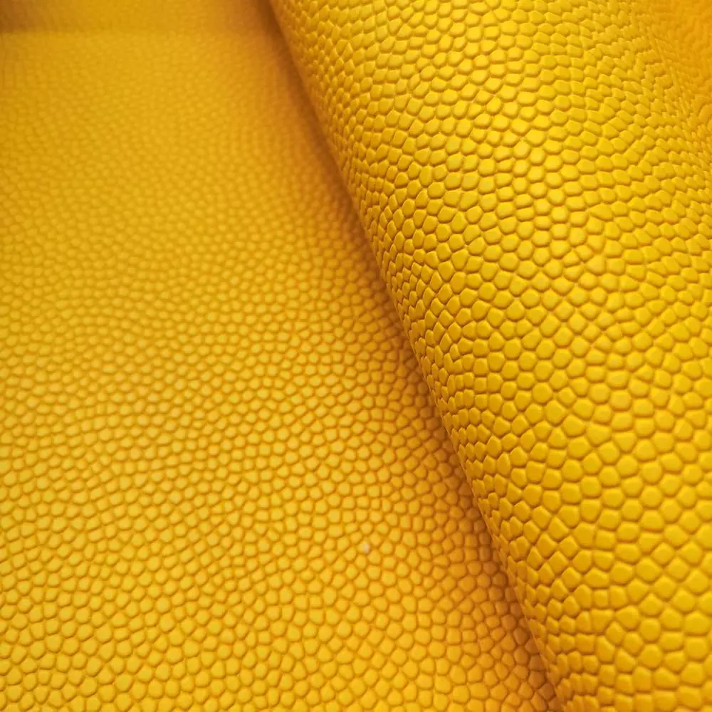 Basketball synthetic leather pu leather 1.4mm for making basketball professional pu leather