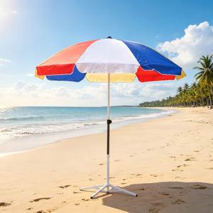 Sombrilla Portátil de Viaje con Bolsa de Transporte 1m/1.2m, Parasol de Playa para Exteriores, Ideal para Puestos de Mercado y Camping - Product Image 1