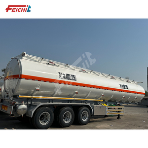 FEICHI Tri-Axle 42000 litros aleación de aluminio o acero al carbono cisterna combustible aceite <span class=keywords><strong>barco</strong></span> con boca de alcantarilla aceite cisterna buque remolque - Product Image 3