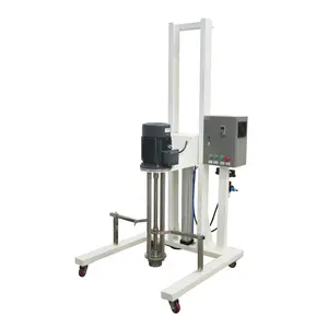 Movable Pneumatic Lifting pigment Homogenizer Mixer with 100L Tank for Cosmetic Cream Alcohol product in stock