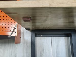 Mesa <span class=keywords><strong>DE</strong></span> <span class=keywords><strong>TRABAJO</strong></span> <span class=keywords><strong>DE</strong></span> METAL <span class=keywords><strong>plegable</strong></span> montada en la <span class=keywords><strong>pared</strong></span> 48 pulgadas - Product Image 3