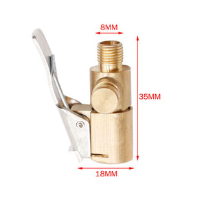 Adaptateur de valve de pneu plein en cuivre, type américain, sans chambre à air, à clipser, pour remplacement et réparation - Product Image 3