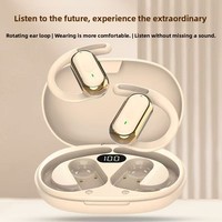 Nouveaux écouteurs sans fil à conception ouverte, autonomie ultra-longue, ANC, étanchéité IPX5, ajustement LED réglable, non invasifs, écouteurs sportifs OWS