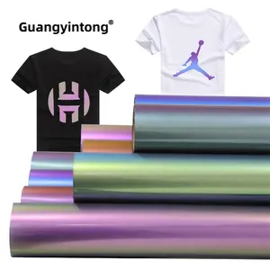 Guangyintong PU 카멜레온 시리즈 철 비닐 최고의 인쇄 htv 인쇄 및 컷 열전달 비닐