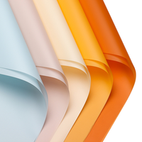 JYSM005 Emballage cadeau pour fleuriste, vente en gros, écologique, imperméable, PVC 80gsm, papier kraft vierge, 92-94 de luminosité, numérique