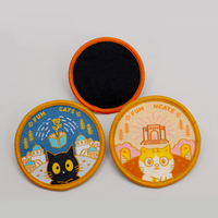 Patch tissé personnalisé haute densité avec support thermocollant pour vêtements, jeans, chapeaux, sacs – Vente en gros directe usine