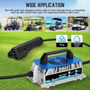 <span class=keywords><strong>Chargeur</strong></span> de chariot de golf EZGO 48V 18A pour chariot de golf <span class=keywords><strong>Yamaha</strong></span> EZ-GO RXV & TXT IP67 étanche <span class=keywords><strong>Chargeur</strong></span> de batterie au plomb-acide 48V - Product Image 6