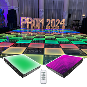 Nouvelles dalles de sol <span class=keywords><strong>LED</strong></span> magnétiques 3D éblouissantes 2025 pour la décoration d'éclairage de scène de fête de mariage - Product Image 1