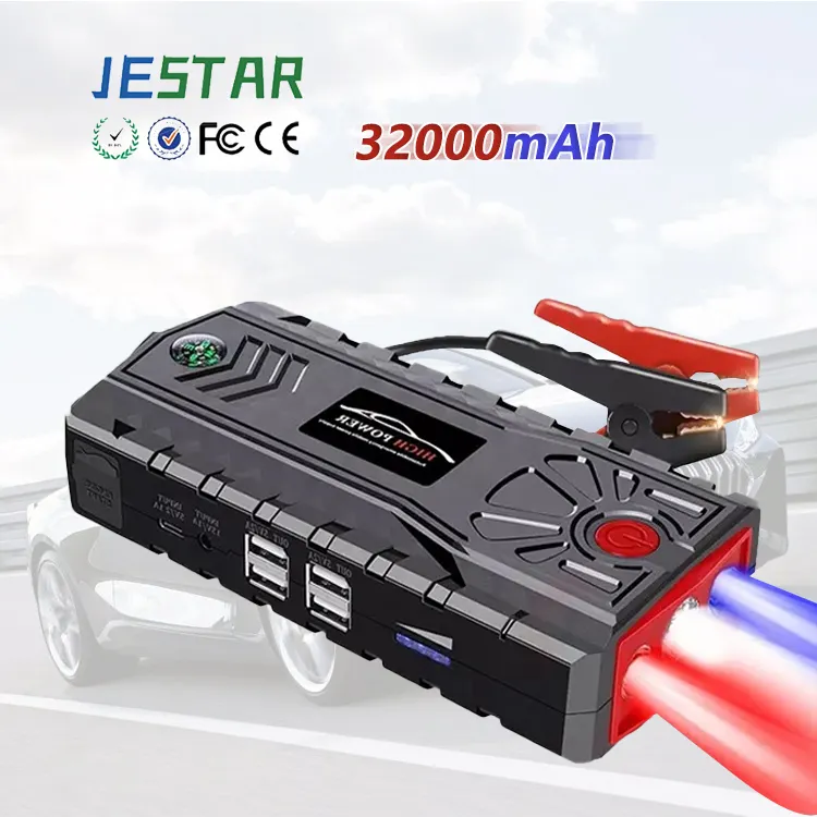 High Power Draagbare 12V 32000Mah Jump Starter Power Bank Auto Accu Noodsprong Starter/Auto Jump Starter
