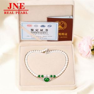 Natürliche Perlenkette aus 925 Silber mit Chalcedon-Ei-Perlen, Muttertagsgeschenk für Ältere, Muttertagsgeschenk - Product Image 2