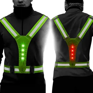 Buy Wholesale China Led Reflective Vest Running Gear Usb Rechargeable Led  Light Up Vest High Visibility With Adjustable Waist & Led Safety Vests at  USD 4.35