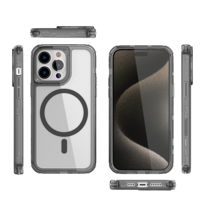 TPU + PC Aity <span class=keywords><strong>giallo</strong></span> antiurto trasparente con copertura completa magnetica custodia <span class=keywords><strong>per</strong></span> telefono <span class=keywords><strong>per</strong></span> <span class=keywords><strong>iPhone</strong></span> <span class=keywords><strong>11</strong></span> 12 13 14 15 16 16E Pro Max Plus - Product Image 4