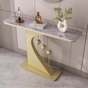 入口通道酒店客厅走廊的轻型豪华石板走廊桌子控制台桌子入口餐具柜 - Product Image 5