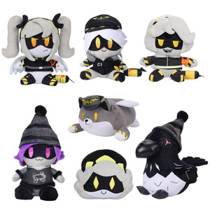 Commercio all'ingrosso di popolare inorganico Anime bambina giocattoli di peluche, simpatici palle di gatto addormentato e giocattoli di peluche corvo - Product Image 5