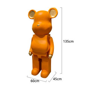 Decoración de sala de estar artesanías de moda <span class=keywords><strong>Bearbrick</strong></span> gran fluido oso piso decoración <span class=keywords><strong>Bearbrick</strong></span> Mall tienda de ropa adorno decorativo - Product Image 2
