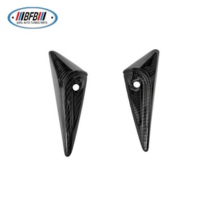 Couverture complète de l'aileron latéral en fibre de carbone véritable avec garniture de cache de caméra pour <span class=keywords><strong>Tesla</strong></span> <span class=keywords><strong>Model</strong></span> S 2022 - Product Image 2