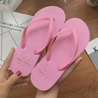 6043 Claquettes Simples Couleur Unie pour Femme – Tongs Décontractées d'Été Antidérapantes pour Couple – Claquettes de Plage Respirantes