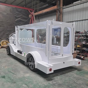 รถศพไฟฟ้าสไตล์เรโทรคลาสสิก สีขาว 4 ล้อ สำหรับการขนส่งพิเศษ - Product Image 6