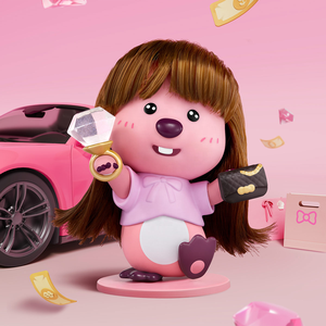 Venta caliente oficial auténtico POP MART Bubble Mart figuras serie Loopy Toys-<span class=keywords><strong>Facebook</strong></span> amigos círculo regalo Decoración - Product Image 2