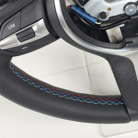 Volant en cuir sur mesure, large et cousu main, pour modèles BMW F10 F20 F22 F30 F31 F32 F11 F07 01 F02 F87 M2 F80 E92
