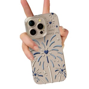 เคสโทรศัพท์รูปหัวใจรูปดอกไม้ไฟสำหรับ iPhone 16/17 Pro max/ 15/14โปร่งใสช่องว่างที่แม่นยำสำหรับ iPhone 12/13เคสนิ่ม - Product Image 6