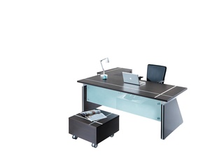 Hiện đại điều Hành Quản lý bàn PVC cạnh dải MDF lam Bàn cà phê etagere tối ưu thiết kế không gian làm việc - Product Image 6