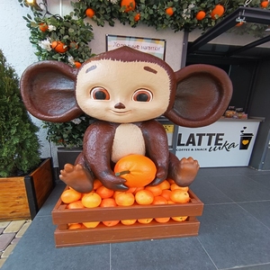 Modello Animale Personalizzato in Resina di Fibra di Vetro per Esterni, <span class=keywords><strong>Immagine</strong></span> di Scimmia in Resina, Decorazioni per Negozi - Product Image 1