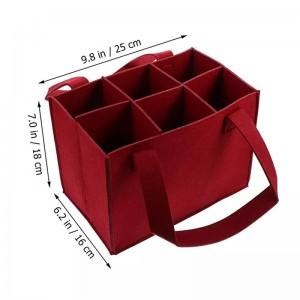 Logo personnalisable en gros tissu polyester rouge <span class=keywords><strong>Minion</strong></span> une porte-bouteille accessoires de décoration de table à vin de Noël sacs-cadeaux - Product Image 3